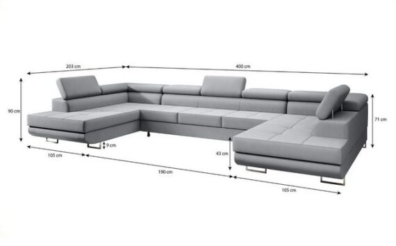 Baidani Sofa Sofa Taormina mit Schlaf- und Klappfunktion (Samt), inkl. Aufbau