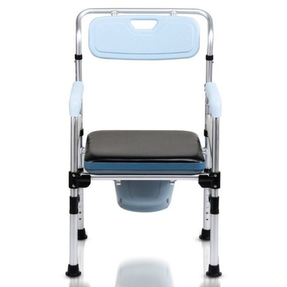Clanmacy Toiletten-Stuhl Toilettenstuhl Duschhocker Standfesten Stuhl Toilettenhilfe Nachtstuhl