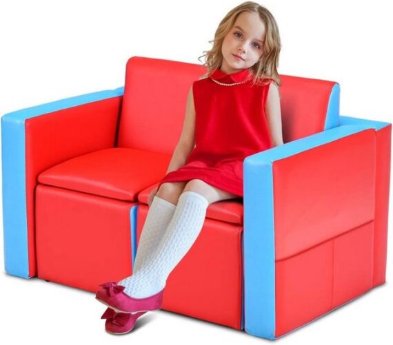 KOMFOTTEU Kindersofa Kindertisch