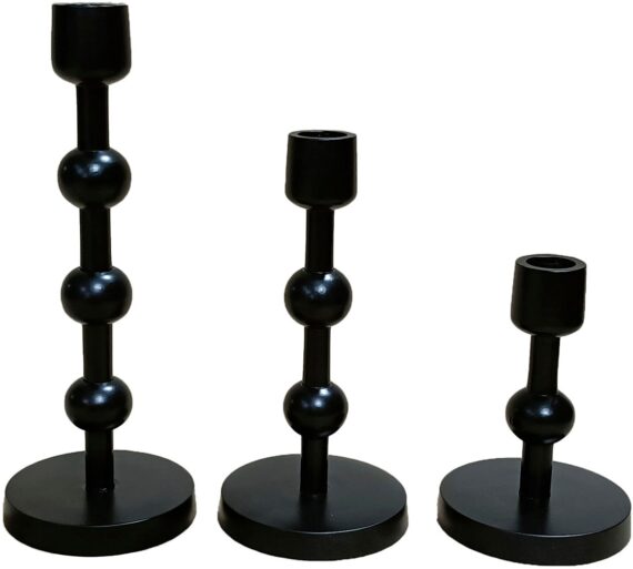 Leonique Kerzenständer "Elliose", (Set, 3 St.), aus Aluminium, handgefertigt, 3 Größen im Set