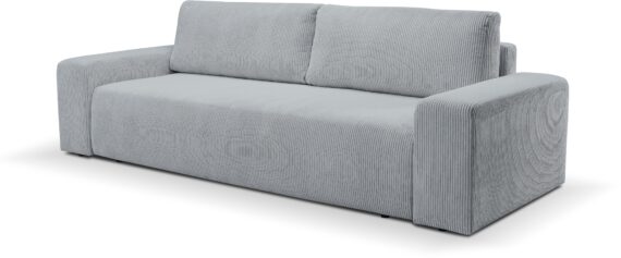 WERK2 Schlafsofa "Hugo", Design 2-Sitzer Sofa in Cord mit Schlaffunktion & Bettkasten