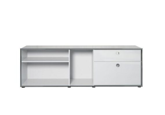 ebuy24 Aktenschrank Infinity Büroregal 1 Schublade, 1 klappen, 3 offen