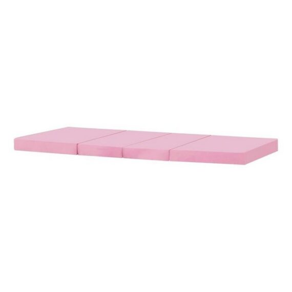 ebuy24 Hochbett BasicJumbo Hochbett mit rosa Sofa, Schreibtisch un