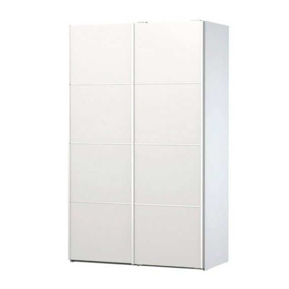 ebuy24 Kleiderschrank Veto Kleiderschrank 2 Türen breite 122 cm, weiss.