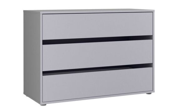 expendio Kleiderschrank Zander 4 Schubkasteneinsatz, grau, 99 x 71 x 40 cm