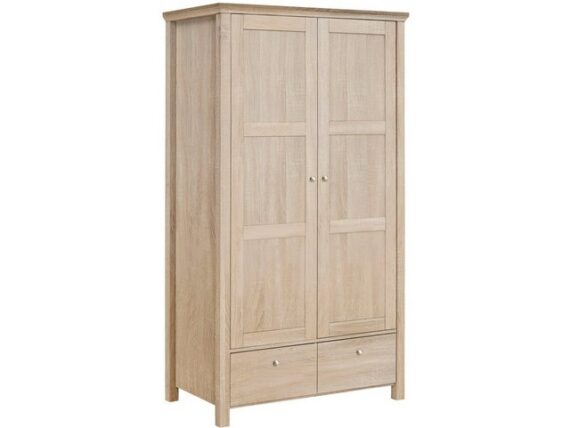 loft24 Kleiderschrank Mandela mit Kleiderstange, im Landhausstil, Breite 100 cm