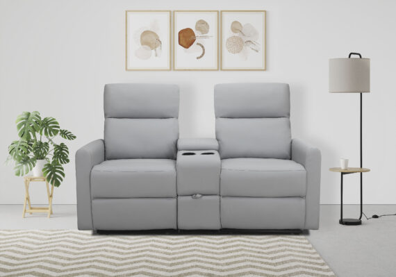 Home affaire 2-Sitzer "Daoulas, 2er-Kinosofa, TV-Sessel, Multimedia-Sofa", Kinosofa mit Relaxfunktion, Getränkehalter und Stauraum