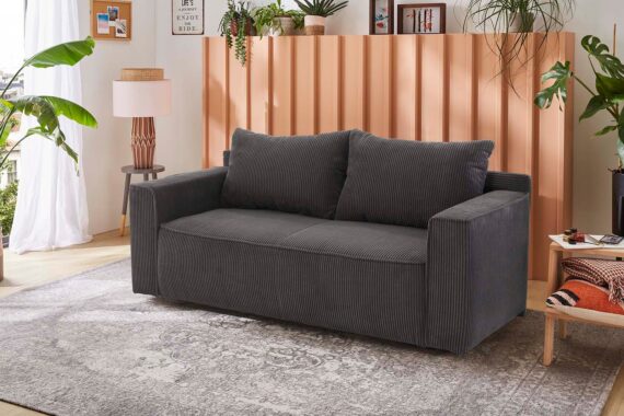 Jockenhöfer Gruppe Schlafsofa "Ron", Platzsparendes Sofa mit Gästebettfunktion, Federkernpolsterung