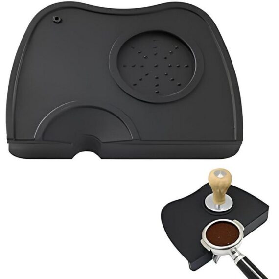 Lubgitsr Antirutschmatte Silikon-Kaffee-Tampermatte, Espresso-Silikonmatte, 17.5 x 12 cm