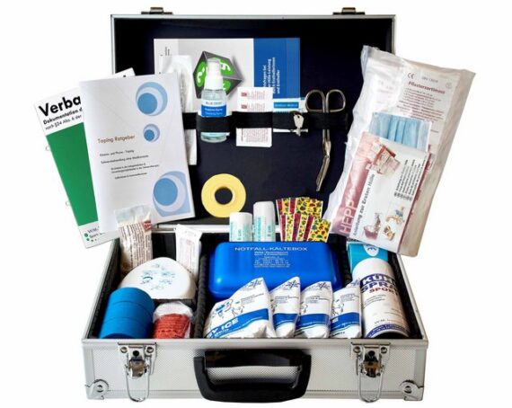 WM-Teamsport Erste-Hilfe-Koffer Medizinischer Betreuer-Koffer zur Versorgung von Sport-Verletzungen