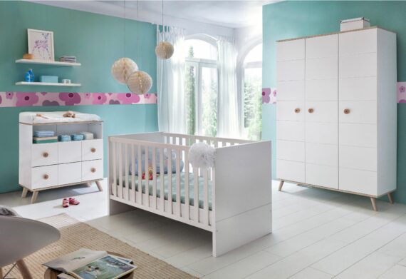 Wimex Babyzimmer-Komplettset "Cannes", (Set, 3 St.), Bett + Wickelkommode + 3 trg. Schrank