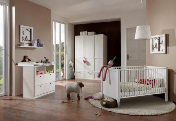 Wimex Babyzimmer-Komplettset "Helsingborg", (Set, 3 St.), Bett + Wickelkommode + 3 trg. Schrank