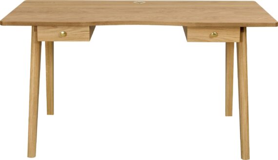 Woodman Schreibtisch "Peer", im skandinavian Design, Tischbeine aus massiver Eiche