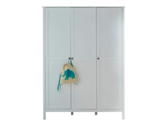 ebuy24 Kleiderschrank Ory Kleiderschrank 3 Türen, weiss.