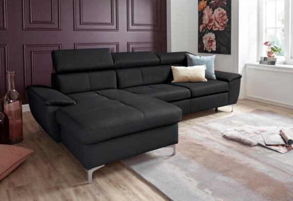 exxpo - sofa fashion Ecksofa "Azzano, L-Form", wahlweise mit Bettfunktion