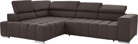 exxpo - sofa fashion Ecksofa "Elias, L-Form", mit Kopf- bzw. Rückenverstellung, wahlweise mit Bettfunktion