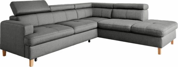 exxpo - sofa fashion Ecksofa "Sisto, L-Form", wahlweise mit Bettfunktion