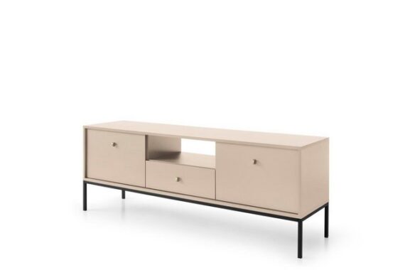 Beautysofa TV-Schrank Monica (TV-Regal mit Schublade für Wohnzimmer) zweitürig RTV-Schrank im modernes Stil