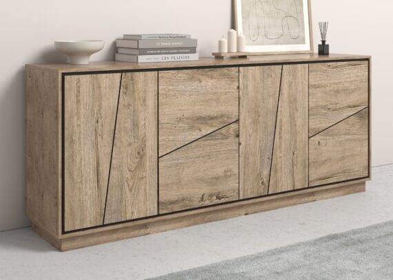 COTTA Sideboard "Accent", Schwebeoptik durch Sockelfuß, Breite 204 cm