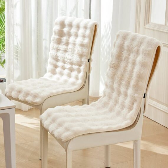 Candyse Hochlehnerauflage Plüsch Bubble Back Chair Verdicktes Anti-Rutsch-Kissen (1 Stück), Geeignet für alle Stühle mit Rückenlehne, wie z.B. Einzelsofas.