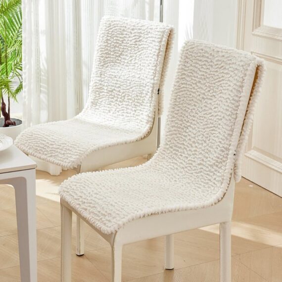 Candyse Hochlehnerauflage Plüschmaterial Rückenlehne Stuhl verdickt rutschfestes Kissen(1 Stück), Geeignet für alle Stühle mit Rückenlehne, wie z.B. Einzelsofas.
