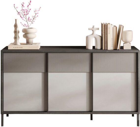 INOSIGN Sideboard "Everest Breite 156 cm, Kommode mit 3 Türen", Anrichte, Soft/Self Closing, Korpus 22 mm