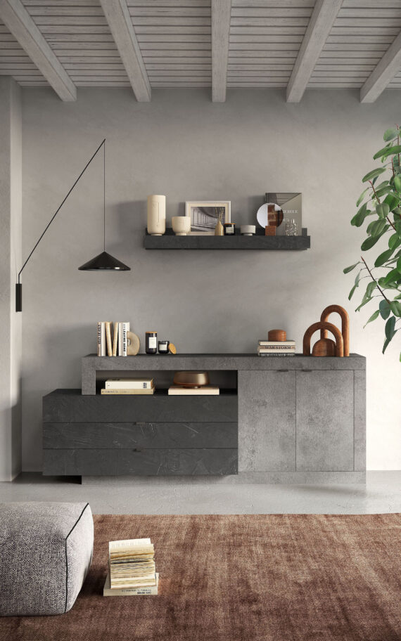 INOSIGN Sideboard "Freedom", Breite 199 cm mit 2 Türen und 3 Schubkästen (in verschiedenen Farben)