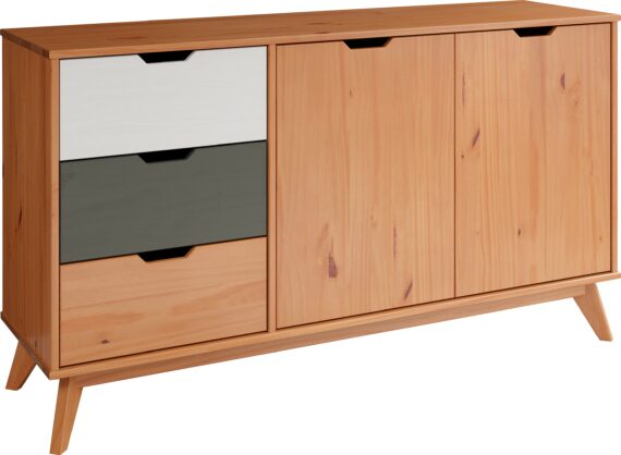 INTER-FURN Sideboard "Scandik", praktisch und aus massiver Kiefer