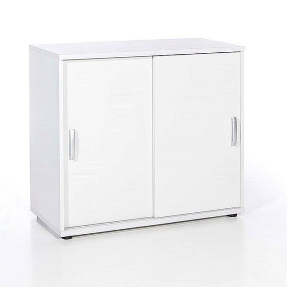 Lomadox Aktenschrank TYP1900, lichtgrau, 2OH, Schiebetüren, B x H x T ca.: 85 x 78 x 39,5 cm