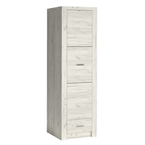 Lomadox Kleiderschrank INGENIO-161 Garderobenschrank Schlafzimmerschrank Wardrobe modern in weiß