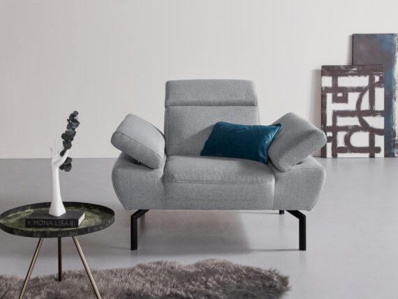 Places of Style Sessel "Trapino Luxus", wahlweise mit Rückenverstellung, Luxus-Microfaser in Lederoptik