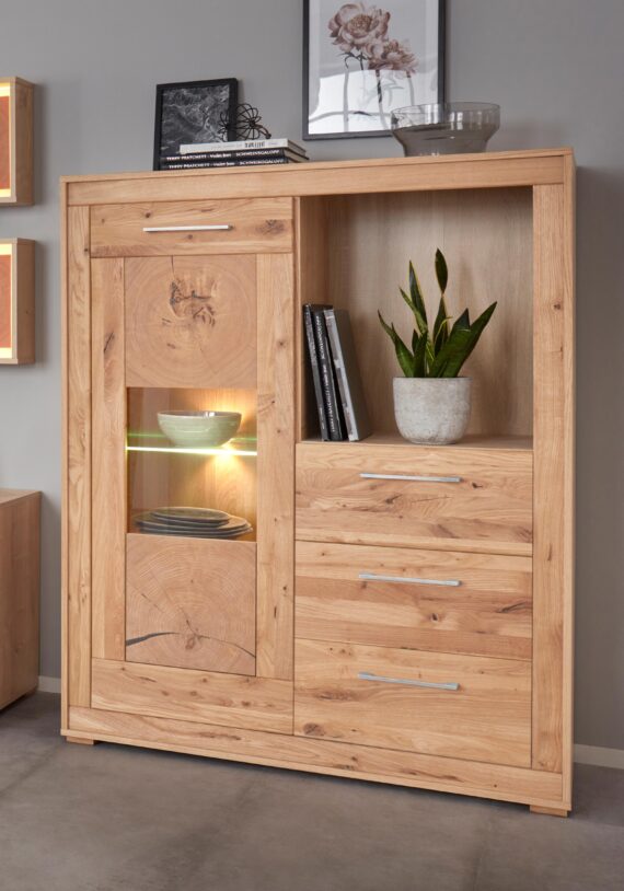 VOGL Möbelfabrik Highboard, Breite 107 cm