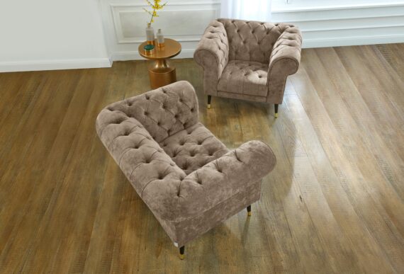 Guido Maria Kretschmer Home&Living Loveseat "Tinnum Loveseat, Chesterfield Sessel"