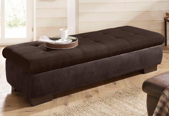 Home affaire Hocker "Bergen", mit Staufach, 161 cm breit