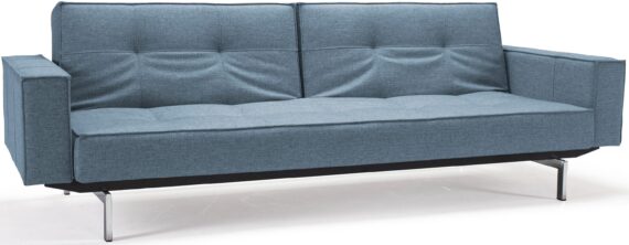 INNOVATION LIVING ™ Sofa "Splitback, Schlafsofa, 3-Sitzer, Gästebett", Schlaffunktion, stylisch, Metallbeine, Komfort, Mehrfunktionssofa