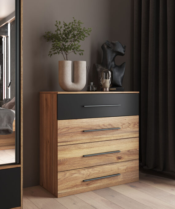 INOSIGN Kommode "Faweza,Breite 91 cm, Schubladenkommode, Sideboard mit Schublden", Mehrzweckschrank viel Stauraum