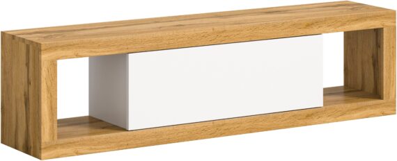 INOSIGN Lowboard "Trinity, Breite 150 cm, stehend und hängend, 1 Klappe,", 2 offene Fächer, grifflose Fronten, TV-Möbel, TV Schrank, Hängeschrank