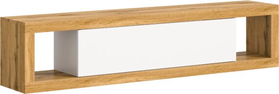 INOSIGN Lowboard "Trinity, Breite 180 cm, stehend und hängend, 1 Klappe,", 2 offene Fächer, grifflose Fronten, TV-Möbel, TV Schrank, Hängeschrank