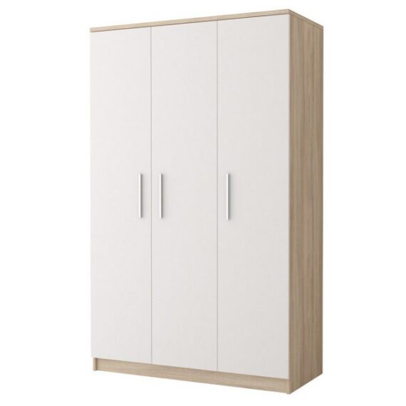 MOEBLO Drehtürenschrank MARSALA 3D (Kleiderschrank 3-türig Schrank Garderobe Schlafzimmer) (B x H x T): 120x193x50 cm