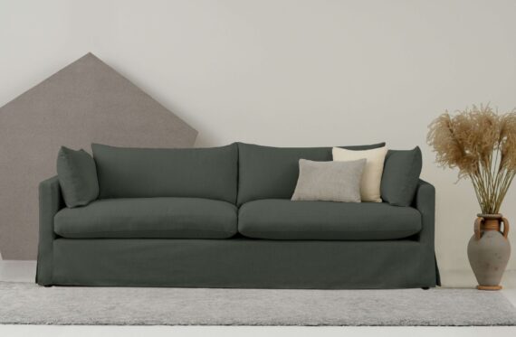 andas 3-Sitzer "Joucas, Hussensofa, Breite 244 cm", (1 St.), extra tiefe Sitzfläche, mit Faserball-Füllung für mehr Sitzkomfort