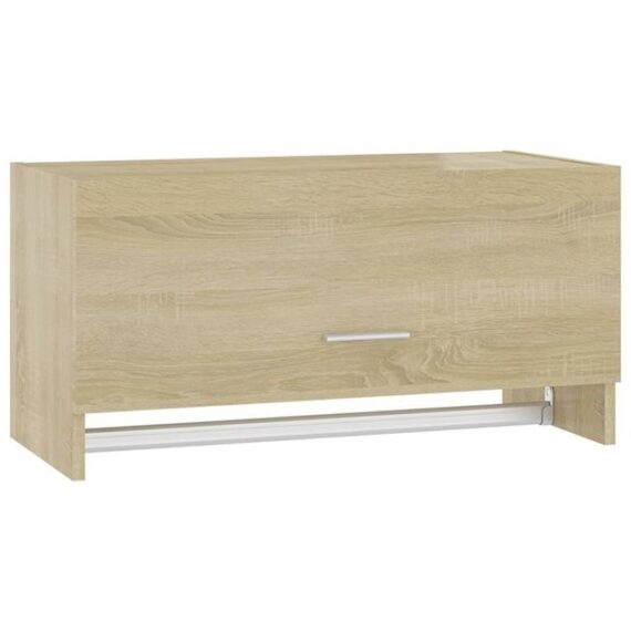 furnicato Kleiderschrank Sonoma-Eiche 70x32,5x35 cm Holzwerkstoff