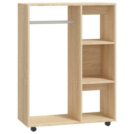 furnicato Kleiderschrank Sonoma-Eiche 80x40x110 cm Holzwerkstoff (1-St)