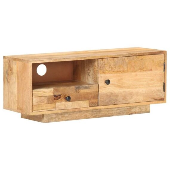 furnicato TV-Schrank 90x30x35 cm Mango Massivholz