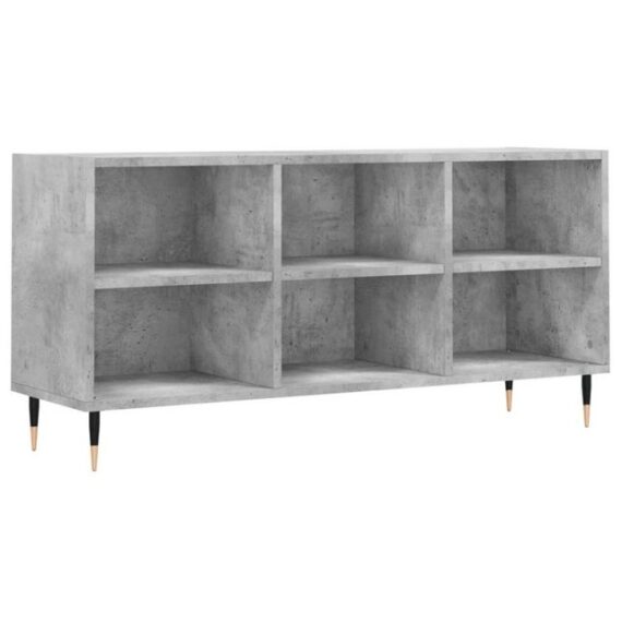 furnicato TV-Schrank Betongrau 103,5x30x50 cm Holzwerkstoff