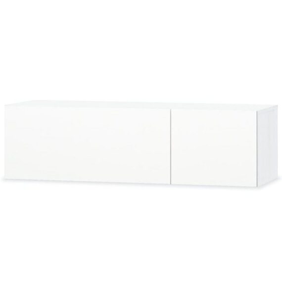 furnicato TV-Schrank Holzwerkstoff 120x40x34 cm Hochglanz-Weiß