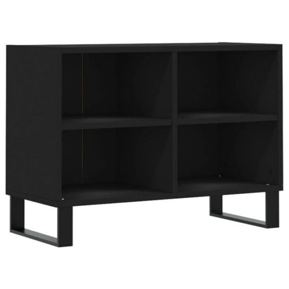 furnicato TV-Schrank Schwarz 69,5x30x50 cm Holzwerkstoff