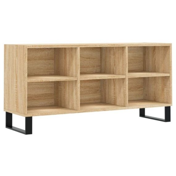 furnicato TV-Schrank Sonoma-Eiche 103,5x30x50 cm Holzwerkstoff