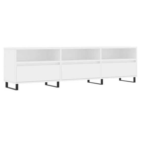 furnicato TV-Schrank Weiß 150x30x44,5 cm Holzwerkstoff