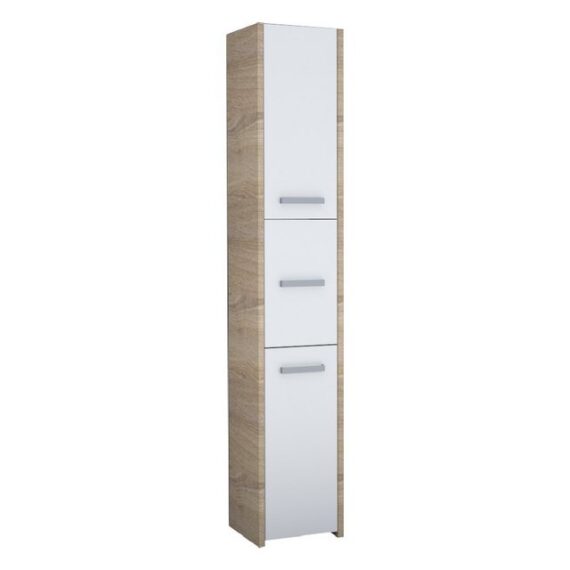 pressiode Aktenschrank Badschrank 3 Türen Badezimmerschrank Badmöbel Schrank 170x30cm