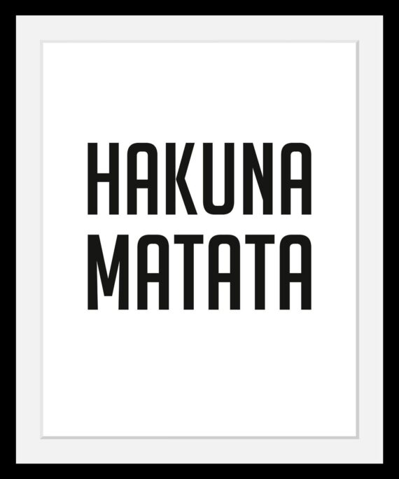 queence Bild "Hakuna Matata", in 3 Größen, gerahmt